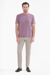 intersivinİntersivin Bisiklet Yaka Lila Tshirt - T13