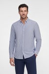intersivinİntersivin Çİzgli Slim Fit Keten GömlekVT-37
