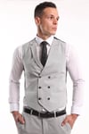 intersivinİntersivin Erkek Gri 6 Drop Slim Fit Takım Elbise