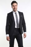 intersivinİntersivin Erkek Siyah Likralı 6 Drop Slim Fit Takım Elbise