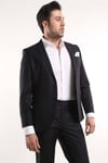 intersivinİntersivin Erkek Siyah Likralı 6 Drop Slim Fit Takım Elbise