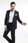 intersivinİntersivin Erkek Siyah Likralı 6 Drop Slim Fit Takım Elbise