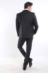 intersivinİntersivin Erkek Siyah Likralı 6 Drop Slim Fit Takım Elbise