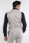 intersivinİntersivin Erkek Taş Rengi 6 Drop Slim Fit Yelekli Takım Elbise