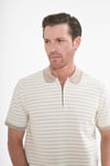 intersivinİntersivin Fermuarlı  Polo Yaka Bej Tshirt - SD-12