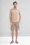 intersivinİntersivin Fermuarlı Polo Yaka Bej Tshirt - SD-03