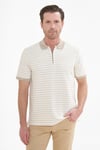 intersivinİntersivin Fermuarlı  Polo Yaka Bej Tshirt - SD-12