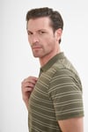 intersivinİntersivin Fermuarlı  Polo Yaka Haki Tshirt - SD-11