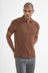 intersivinİntersivin Fermuarlı Polo Yaka Kahverengi Tshirt - SD-03