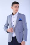 İntersivinİntersivin Mendil Cepli Toprak Blazer Erkek Tek Ceket
