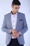 İntersivinİntersivin Mendil Cepli Toprak Blazer Erkek Tek Ceket