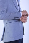 İntersivinİntersivin Mendil Cepli Toprak Blazer Erkek Tek Ceket