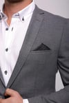 İntersivinİntersivin Slim Fit Füme Blazer Erkek Tek Ceket 