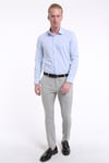 intersivinİntersivin Slim Fit Pamuklu Düz Açık Mavi Erkek Gömlek