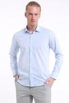 intersivinİntersivin Slim Fit Pamuklu Düz Açık Mavi Erkek Gömlek