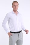 intersivinİntersivin Slim Fit Pamuklu Düz Beyaz Erkek Gömlek