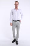 intersivinİntersivin Slim Fit Pamuklu Düz Beyaz Erkek Gömlek