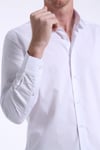 intersivinİntersivin Slim Fit Pamuklu Düz Beyaz Erkek Gömlek