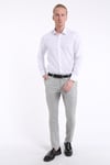 intersivinİntersivin Slim Fit Pamuklu Düz Beyaz Erkek Gömlek