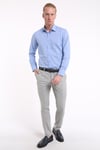 intersivinİntersivin Slim Fit Pamuklu Düz Mavi Erkek Gömlek