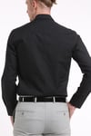 intersivinİntersivin Slim Fit Pamuklu Düz Siyah Erkek Gömlek