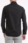 intersivinİntersivin Slim Fit Pamuklu Düz Siyah Erkek Gömlek