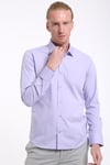 intersivinİntersivin Slim Fit Pamuklu Lila Erkek Gömlek