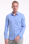 intersivinİntersivin Slim Fit Pamuklu Mavi Erkek Gömlek