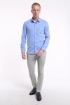 intersivinİntersivin Slim Fit Pamuklu Mavi Erkek Gömlek