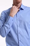 intersivinİntersivin Slim Fit Pamuklu Mavi Erkek Gömlek