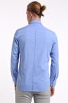 intersivinİntersivin Slim Fit Pamuklu Mavi Erkek Gömlek