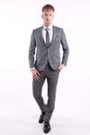 intersivinİntersivin Slim Fit Yelekli 6 Drop Füme Takım Elbise
