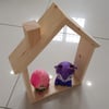 Montessori Süs Oyuncak Duvar Süsü Raf Doğal Ahşap