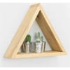 Üçgen Ahşap Duvar Rafı
