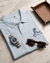 Man Polo T-Shirt ice Blue