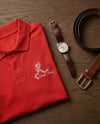 Man Polo T-Shirt Red