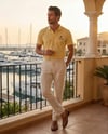 Man Polo T-Shirt Yellow