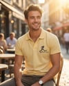 Man Polo T-Shirt Yellow