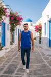 Giant Stride Dri Fit Navy Sleeveless S