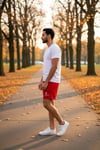 Giant Stride Dri Fit Red Short S
