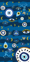 Scuba Tube Evil Eye Navy