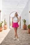 shorts skirt pink