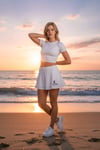 Shorts Skirt White S