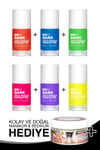 Mara Dark Glow Karanlıkta Parlayan Oje Serisi (6 Adet) + Peeling Hediye