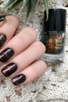Mara Flakies Nail Polish Oje Red - Gold - Green