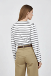 White Striped Sweatshirt