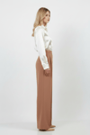 Camel Wide Leg Pantolon