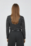 Black Striped Sweatshirt