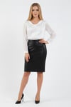 Faux Lether Skirt