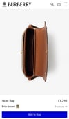 BRBY İTHAL NOTE MONOGRAM ÇANTA